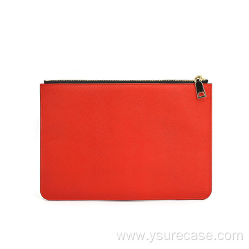 Ysure Custom Logo Leather Envelope zipper Clutch Bag